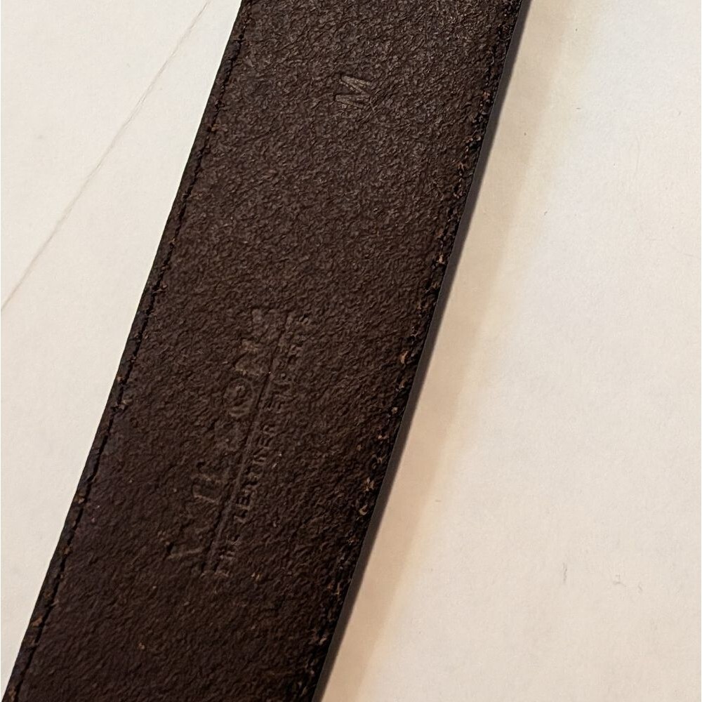 Wilson's Leather Men's Size Medium Brown Real Leather Belt - Picture 7 of 11